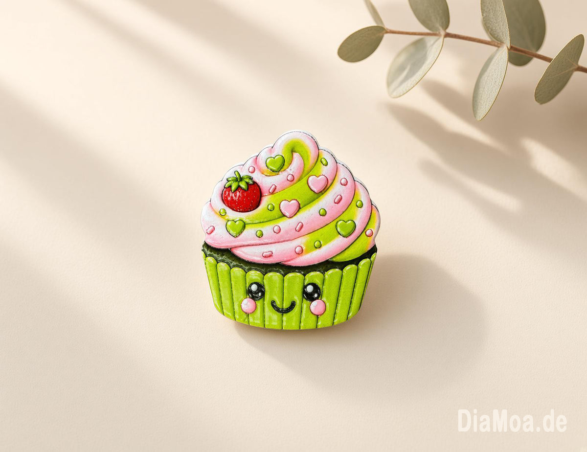 Cupcake Erdbeer-Matcha
