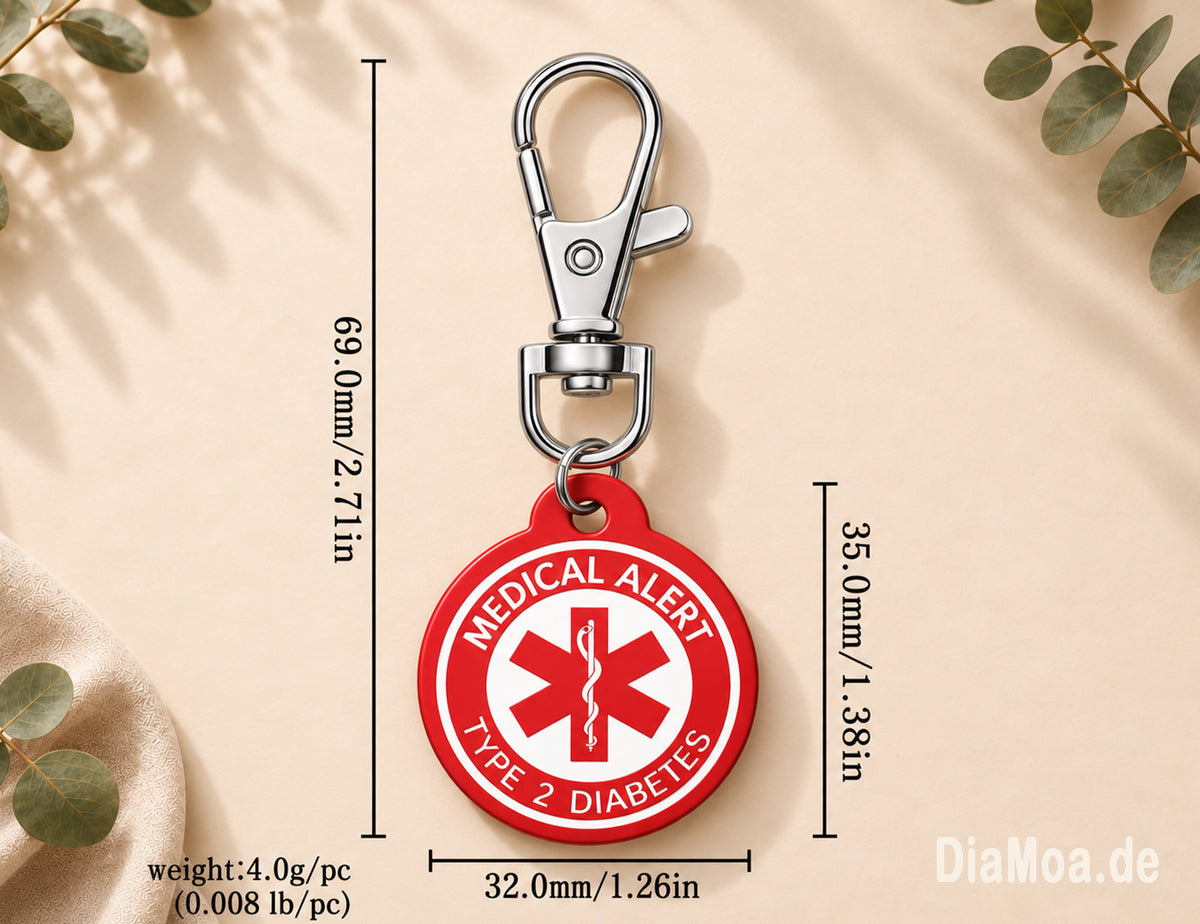 Medical Alert Schlüsselanhänger – Diabetes