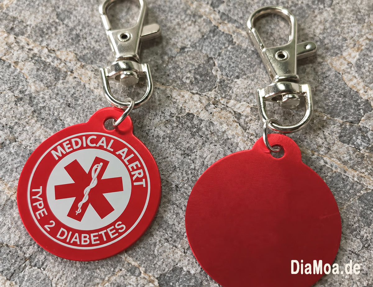 Medical Alert Schlüsselanhänger – Diabetes